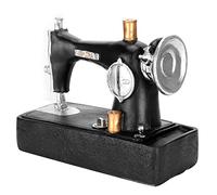 Vintage Mini Sewing Machine Dollhouse Tailor Themed Decor Accessories, Mini Style Toy Miniature Figurines Model Doll House Scene Layout DIY Craft Ornament Creative Photo Prop