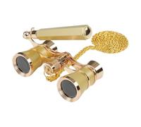 Vintage Mini Theater Binoculars, 16.5x9.91x5.33cm Alloy Compact Glasses with 3x Magnification, 1000m Range, 6° Viewing Angle for Sightseeing