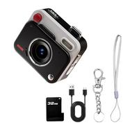 Vintage Miniature Digital Camera 1080P Resolution 32GB Expandable Memory Perfect For Pet Photography And Adventure Camera With Neck Straps