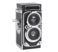 Vintage Miniature Digital Camera, TLR Style 1080P FHD Video 12MP Autofocus Vlogging Camera, Black, 1.54 Inch HD Screen, Waist Level Viewfinder Design (64GB)