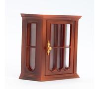 Vintage Miniature Wall Cabinet Model Figure 1/12 Scale Furniture for Dollhouses Decoration Scene Display Decoration Realistic Dollhouse Decorations