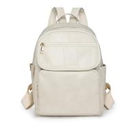 Vintage Minimalist Backpack, Practical Large Capacity Daypack for Daily Commuting & Outings -Can be given as a gift(White)