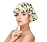 Vintage Minimalist Train Print Satin Silk Bonnet for Sleeping Women, Adjustable Double Layer Satin Hair Bonnet Night Sleep Cap for Curly Hair