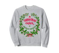 Vintage Mistletoe Wreath A Christmas Carol Art Sweatshirt
