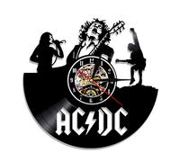 Vintage Modern Design, Ac/dc Rock Band Themed Led Night Light Clock, 3d Decorative Star Wars Theme For Home Living Room Decoration