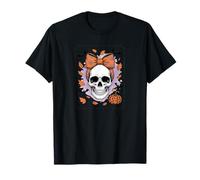 Vintage Mom Skull with Bow Halloween Spooky Vibes T-Shirt