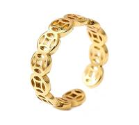 Vintage Money Catcher Coin For Women Men Fashion Versatile Wealth Luckly Stainless Steel Jewelry Lucky