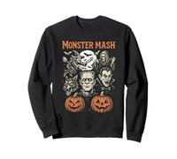 Vintage Monster Mash Halloween Horror Design Sweatshirt