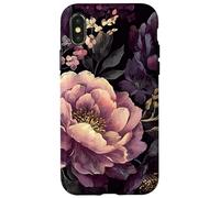 Vintage Moody Rose Flowers Case for iPhone X/XS