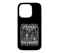 Vintage Moonshine Straight Outta The Backwoods Funny Case for iPhone 14 Pro