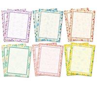 Vintage Morris Stationery Paper (Lined) 48 PC, Medieval Europe Pattern, Printer Friendly, Both Sides Printed, Writing Stationary US Letter Size 11 x 8.5 in