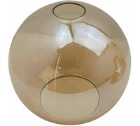 Vintage Mosaic Glass Pendant Light Shade Amber Glass Globe Tempered Sphere Ceiling Hanging Lamp Fixture for Home, Bedroom, Café, Restaurant Decor Lighting (Style 2)