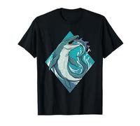 Vintage Mosasaurus Eating Shark Prehistoric Sea Monster GRAP T-Shirt