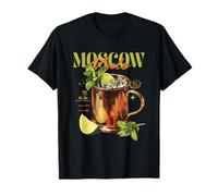 Vintage Moscow Mule Drink O'Clock Tropical Cocktail T-Shirt