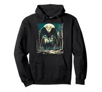 Vintage Mothman Point Pleasant Cryptid Pullover Hoodie