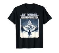 Vintage Motivational Quote But Why Mountains Penguin T-Shirt