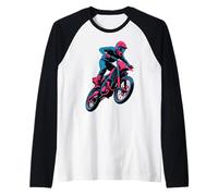 Vintage Motocross Off Road Racing Rules the Dirt Bike Track Raglan Baseball Tee