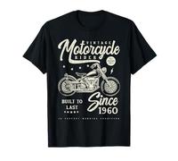 Vintage Motorcycle Bikers Motorbike Birthday Born In 1960 T-Shirt