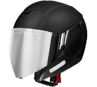 Vintage Motorcycle Half Helmet Open Face Helmet with Sun Visor 3/4 Half Face Motorbike Crash Helmet DOT/ECE Approved Scooter Cruiser Helmet for Adults Men and Women 3,L