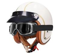 Vintage Motorcycle Half Helmets, Open Face Retro Motorcycle Helmets, German Style Half Helmet Unisex, Jet Motorcycle Helmets, Approved by DOT Scooter Helmets Men Cruiser Helmets 7,M=57-58cm
