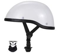Vintage Motorcycle Jet Helmet Retro Half Motorcycle Helmet DOT/ECE Approved Open Face Motorbike Helmet for Chopper Cruiser Street Scooter