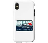 Vintage Mount Saint Helens Washington Retro Style Volcano Case for iPhone X/XS