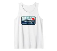 Vintage Mount Saint Helens Washington Retro Style Volcano Tank Top