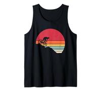 Vintage Mountain Bike Retro MTB Rider Downhill Biking Tank Top