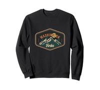 Vintage Mountain Hiking Emblem Forks Washington Retro Sweatshirt
