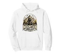 Vintage Mountain Mama Camping Hiking Hiker Travel Mom Bear Pullover Hoodie