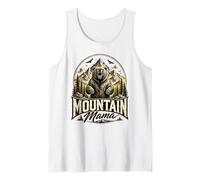 Vintage Mountain Mama Camping Hiking Hiker Travel Mom Bear Tank Top