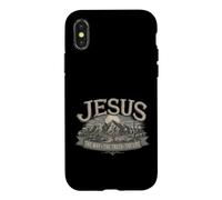 Vintage Mountain Rope Lettering Enduring Values Case for iPhone X/XS