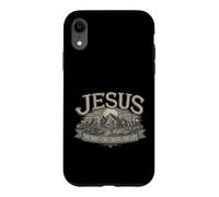 Vintage Mountain Rope Lettering Enduring Values Case for iPhone XR