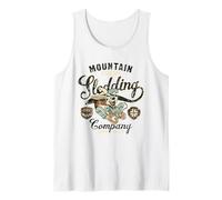 Vintage Mountain Station Sledding Company Snow Valley Tank Top