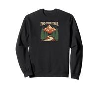 Vintage Mountain Trail Adventure - Find Your Path Sweatshirt