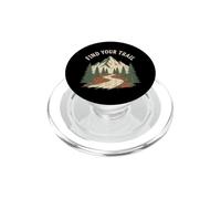 Vintage Mountain Trail Explore Outdoors Retro Adventure PopSockets PopGrip for MagSafe