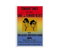Vintage Movie Film Poster The Blues Brothers Canvas Poster Wall Art Decor Living Room Bedroom Decoration Posters 16x24inch(40x60cm) Unframe-style