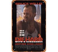Vintage Movie Poster Die Hard: With a Vengeance (1995) Movie Metallic Tin Sign Poster Printed Bar Restaurant Club Coffee Office Dormitory HOME Lovers Gift 8 x 12 inches