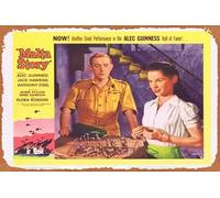 Vintage Movie Poster Tin Sign THE MALTA STORY 1954 Alec Guinness Lobby Card 4 Retro of Classic Old Film Poster Metal Sign TV Bar Wall Club Restaurant Man Cave Wall Decoration 8x12 Inches Plaques.