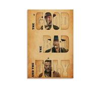 Vintage Movie The Good The Bad And The Ugly Fan Art Poster Decorative Painting Canvas Wall Art Living Room Poster Bedroom Painting, Wall Art Picture Print Modern Family Room Decor 12 x 18 Inches (30 x
