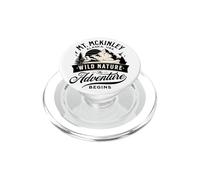 Vintage Mt. McKinley Alaska - Retro 70s Mountain PopSockets PopGrip for MagSafe