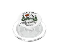 Vintage Mt. McKinley Alaska - Retro 70s Mountain PopSockets PopGrip for MagSafe