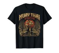 Vintage Muay Thai Kick Thai Boxing Fighter Art Gym T-Shirt