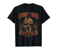 Vintage Muay Thai Knee Strike Thai Boxing Fighter T-Shirt