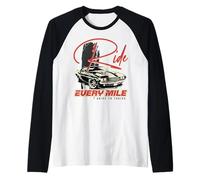 Vintage Muscle Car Birthday Retro Automotive Nostalgia Raglan Baseball Tee
