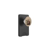 Vintage Mushroom Basket Botanical Foraging Illustration PopSockets PopWallet for MagSafe