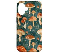 Vintage Mushroom Cottagecore Dark Academia Aesthetic Case for iPhone 16