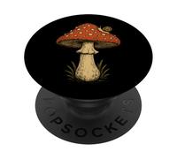 Vintage Mushroom Snail Fungus Art PopSockets Adhesive PopGrip