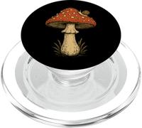 Vintage Mushroom Snail Fungus Art PopSockets PopGrip for MagSafe