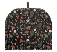 Vintage Mushroom Tea Cozy for Teapot, Wildflower Printed Insulated Teapot Cover to Keep Warm Polyester Canvas Tea Kettle Cover Suitable For Small Medium or Large Teapots,Style A